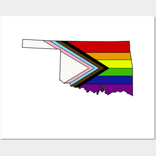 Progress pride flag - Oklahoma Posters and Art